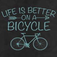Life Is Better On A Bicycle Golf Towel