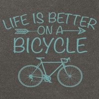 Life Is Better On A Bicycle Cotton Canvas Backpack