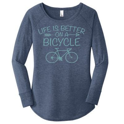 Life Is Better On A Bicycle Women's Perfect Tri Tunic Long Sleeve Shirt