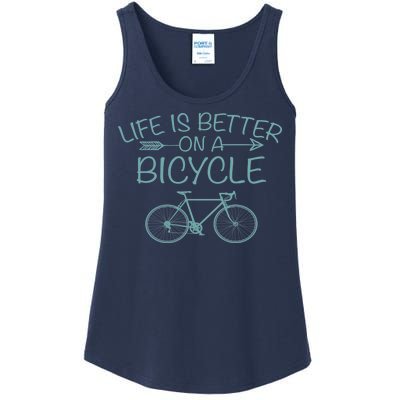 Life Is Better On A Bicycle Ladies Essential Tank