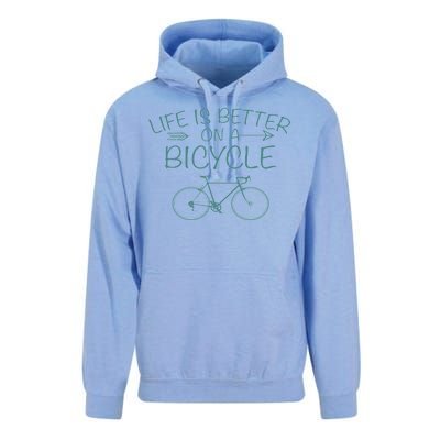 Life Is Better On A Bicycle Unisex Surf Hoodie