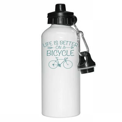 Life Is Better On A Bicycle Aluminum Water Bottle