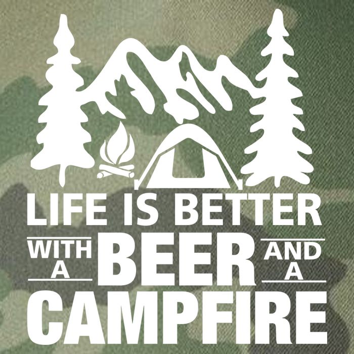 Life Is Better With A Beer And A Campfire Legacy Tie Dye Trucker Hat