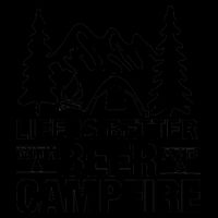 Life Is Better With A Beer And A Campfire 16oz Travel Tumbler
