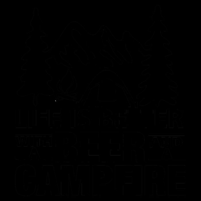 Life Is Better With A Beer And A Campfire 16oz Travel Tumbler
