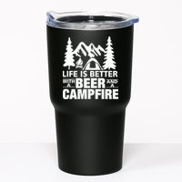 Life Is Better With A Beer And A Campfire Tumbler