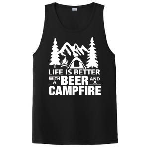 Life Is Better With A Beer And A Campfire PosiCharge Competitor Tank