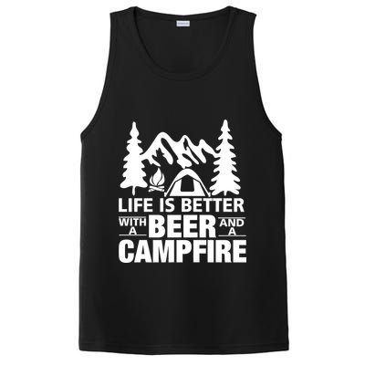 Life Is Better With A Beer And A Campfire PosiCharge Competitor Tank