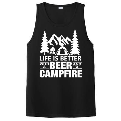 Life Is Better With A Beer And A Campfire PosiCharge Competitor Tank