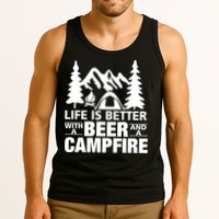 Life Is Better With A Beer And A Campfire Tank Top