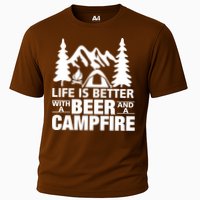 Life Is Better With A Beer And A Campfire Performance Shirt
