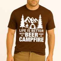 Life Is Better With A Beer And A Campfire Performance Shirt