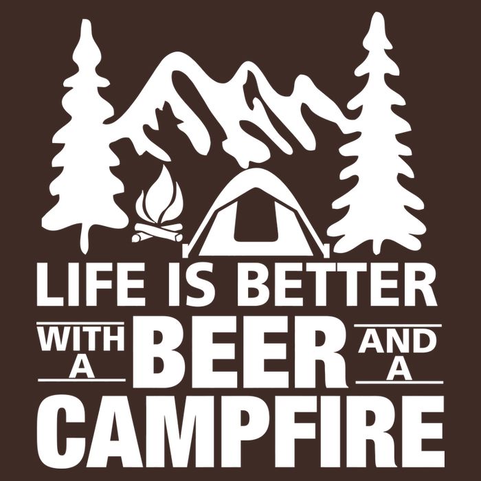 Life Is Better With A Beer And A Campfire Apron