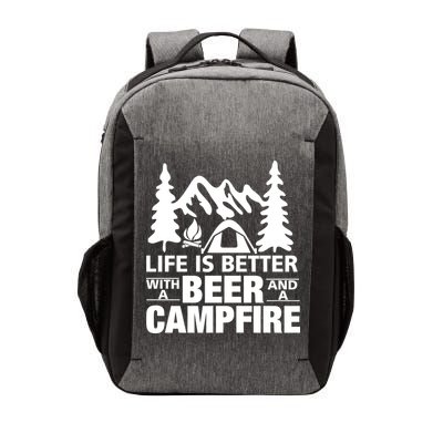 Life Is Better With A Beer And A Campfire Vector Backpack
