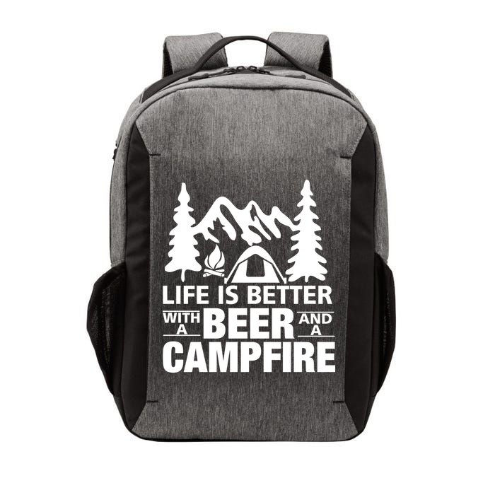 Life Is Better With A Beer And A Campfire Vector Backpack