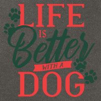Life Is Better With A Dog Cotton Canvas Backpack