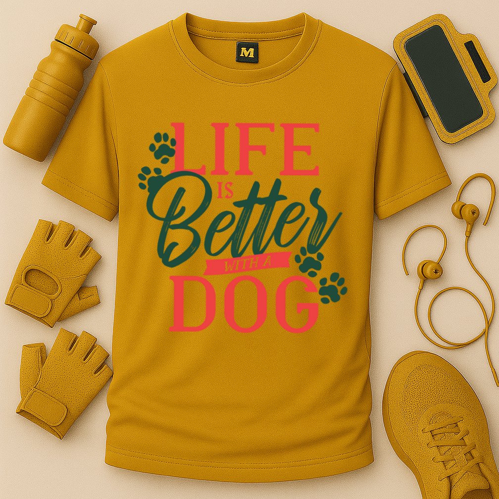 Life Is Better With A Dog Performance Shirt