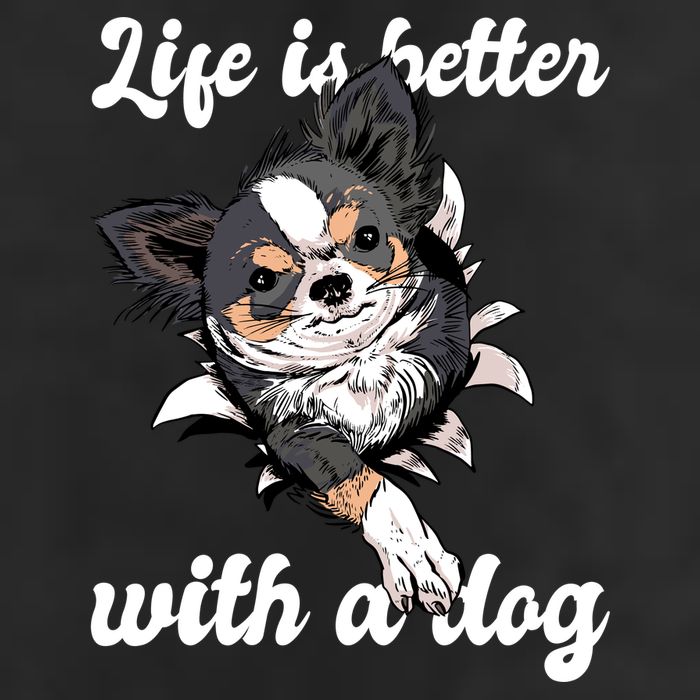 Life Is Better With A Dog Cute Garment-Dyed Heavyweight T-Shirt
