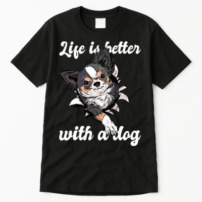 Life Is Better With A Dog Cute Tall T-Shirt