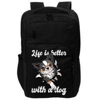 Life Is Better With A Dog Cute Impact Tech Backpack