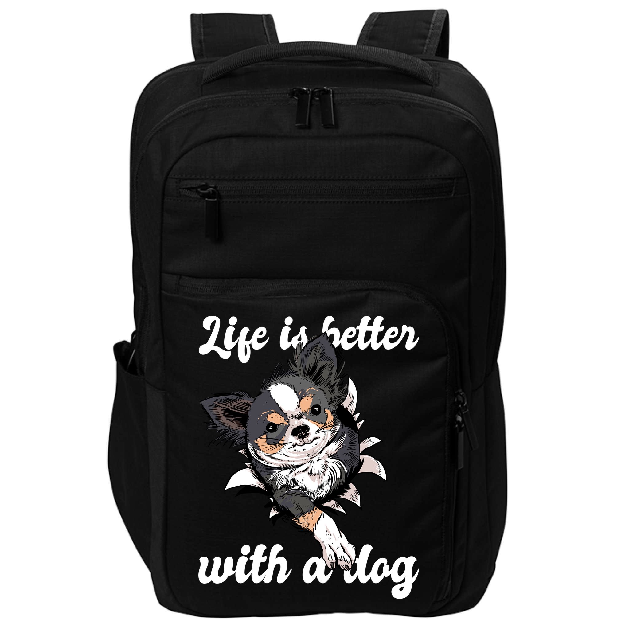 Life Is Better With A Dog Cute Impact Tech Backpack