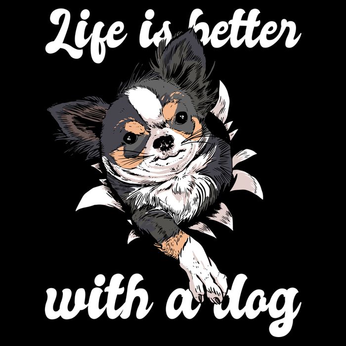 Life Is Better With A Dog Cute 16 in Basic Backpack