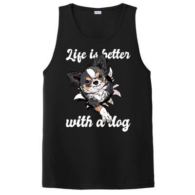 Life Is Better With A Dog Cute PosiCharge Competitor Tank