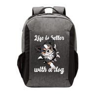 Life Is Better With A Dog Cute Vector Backpack