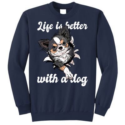 Life Is Better With A Dog Cute Sweatshirt