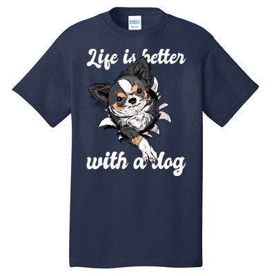 Life Is Better With A Dog Cute Tall T-Shirt