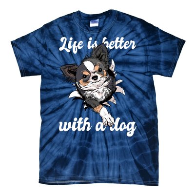 Life Is Better With A Dog Cute Tie-Dye T-Shirt