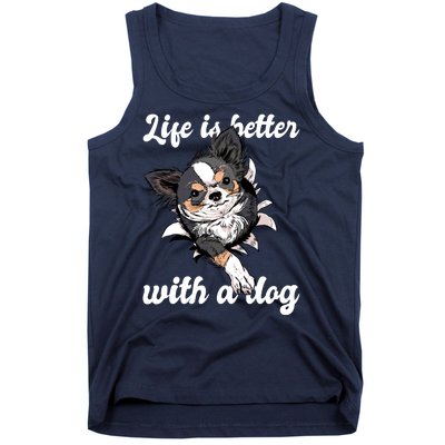 Life Is Better With A Dog Cute Tank Top