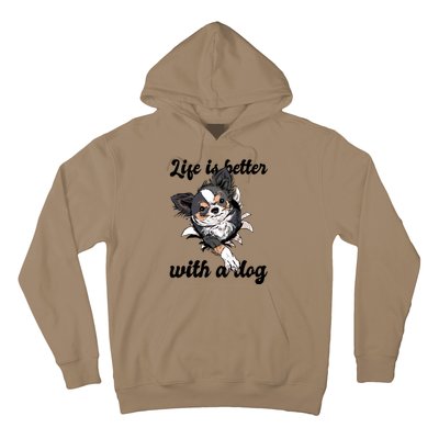 Life Is Better With A Dog Cute Hoodie