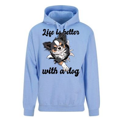 Life Is Better With A Dog Cute Unisex Surf Hoodie