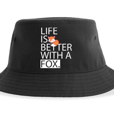 Life Is Better With A Fox Sustainable Bucket Hat