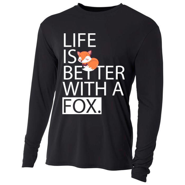 Life Is Better With A Fox Cooling Performance Long Sleeve Crew