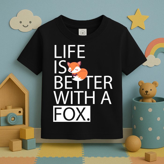 Life Is Better With A Fox Toddler T-Shirt