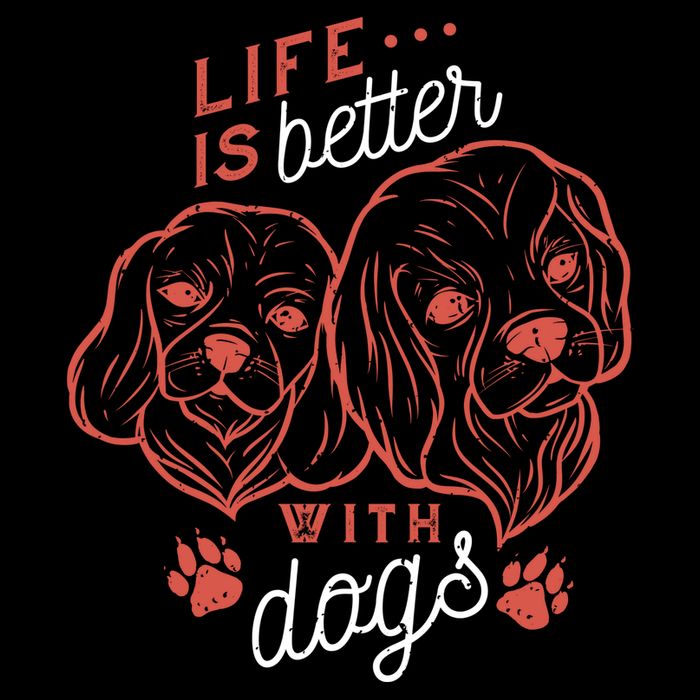 Life Is Better With Dogs 16 in Basic Backpack