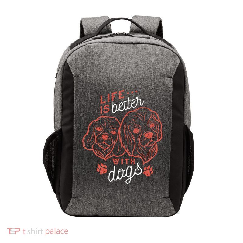 Life Is Better With Dogs Vector Backpack