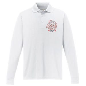 Life Is Better With Dogs Performance Long Sleeve Polo