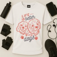 Life Is Better With Dogs Performance Shirt