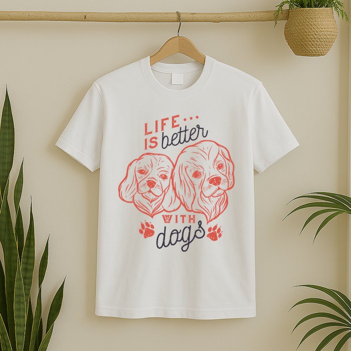 Life Is Better With Dogs T-Shirt