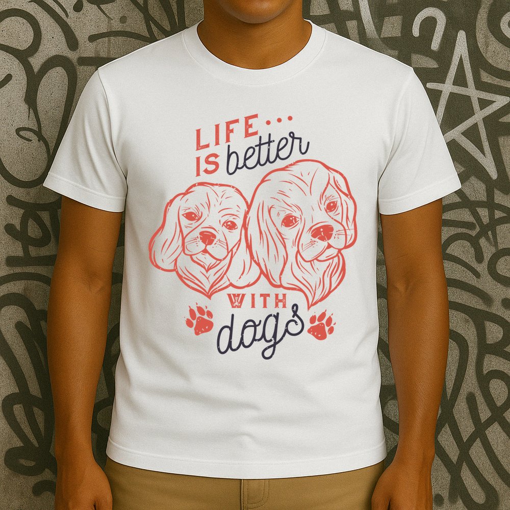 Life Is Better With Dogs T-Shirt