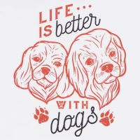 Life Is Better With Dogs Button