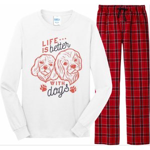 Life Is Better With Dogs Long Sleeve Pajama Set