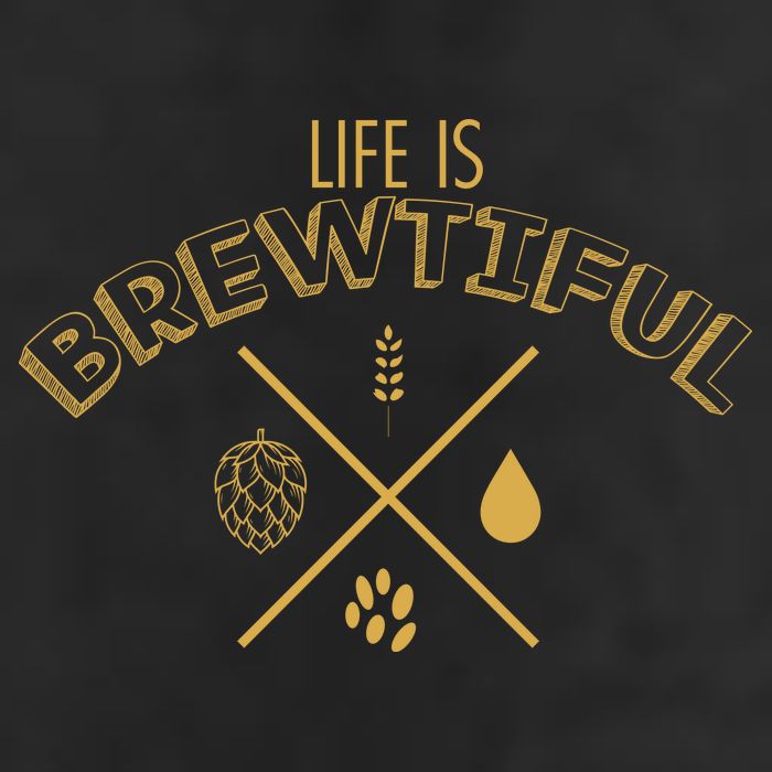 Life Is Brewtiful 7 Panel Mesh Trucker Snapback Hat