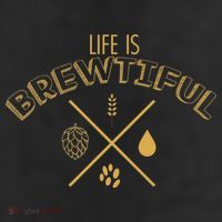 Life Is Brewtiful 11oz C Handle Ceramic Mug