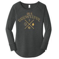 Life Is Brewtiful Women's Perfect Tri Tunic Long Sleeve Shirt