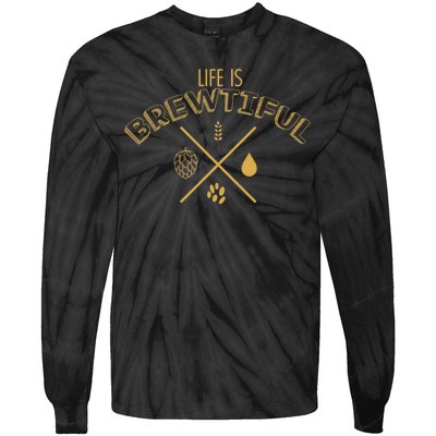 Life Is Brewtiful Tie-Dye Long Sleeve Shirt