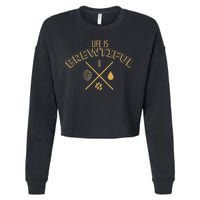 Life Is Brewtiful Cropped Pullover Crew